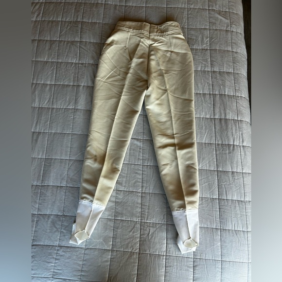 Vintage Bogner Cream Color High Rise Stirrup Ski Pant, Women’s 10 - Picture 2 of 5